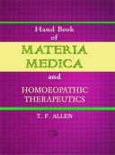 Handbook Of Materia Medica & Homoeopathic Therapeutics