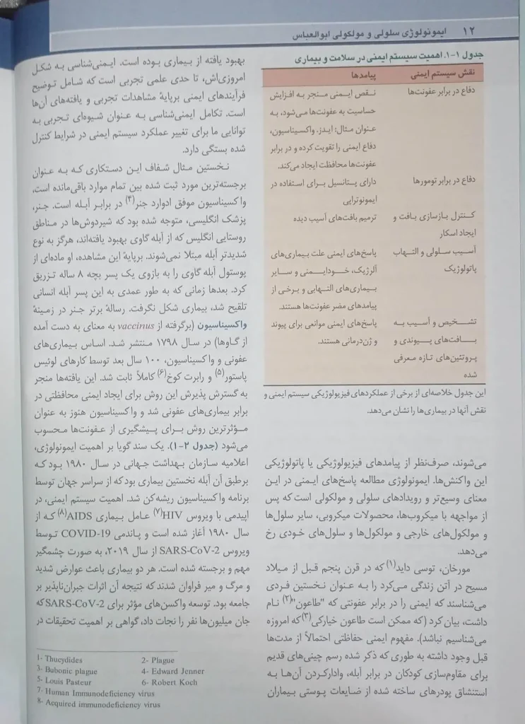 کتاب ایمونولوژی سلولی و مولکولی ابوالعباس 2026 | انتشارات اندیشه رفیع