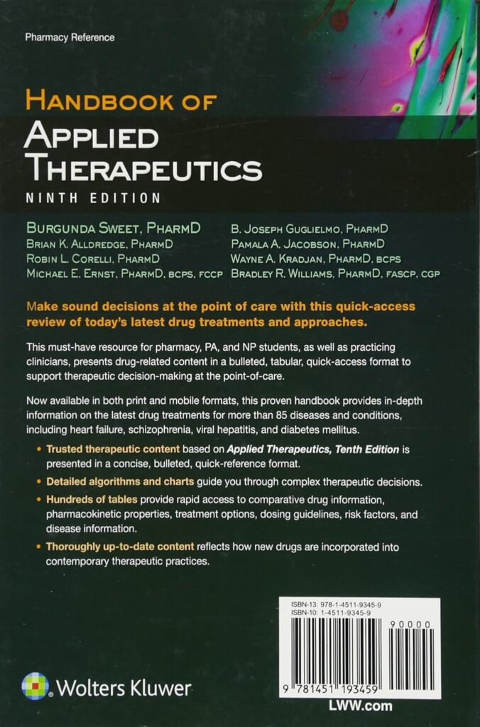 Handbook of Applied Therapeutics 2016