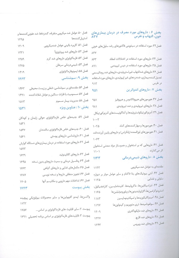 ترجمه کامل فارماکولوژی پایه و بالینی کاتزونگ 2024 - دو جلدی (چاپ رنگی - نشر اطمینان) - Image 9