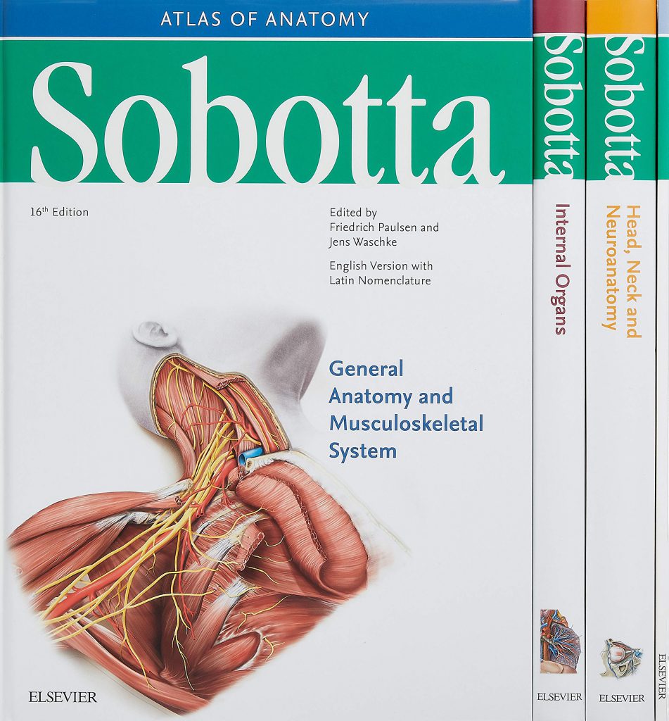 Atlas of Human Anatomy Sobotta 2018 - اطلس آناتومی زوبوتا - سه جلدی | کتاب اطلس آناتومی زوبوتا 2018