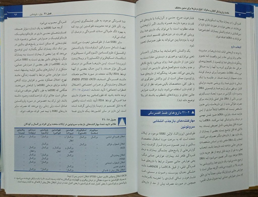 نمونه ترجمه فارسی کتاب خلاصه روانپزشکی کاپلان سادوک ۲۰۲۲ | جلد سوم ( انواع درمان ها برای سنین مختلف )