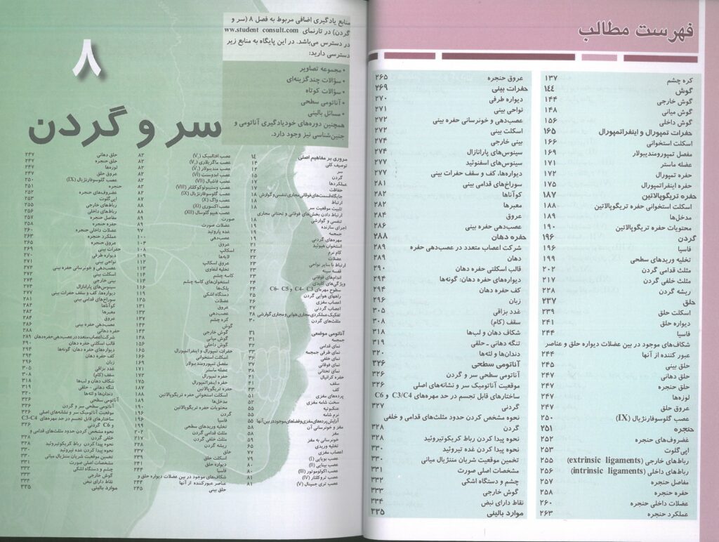 آناتومی گری برای دانشجویان ۲۰۲۴ | جلد سوم : سر و گردن | دکتر شیرازی