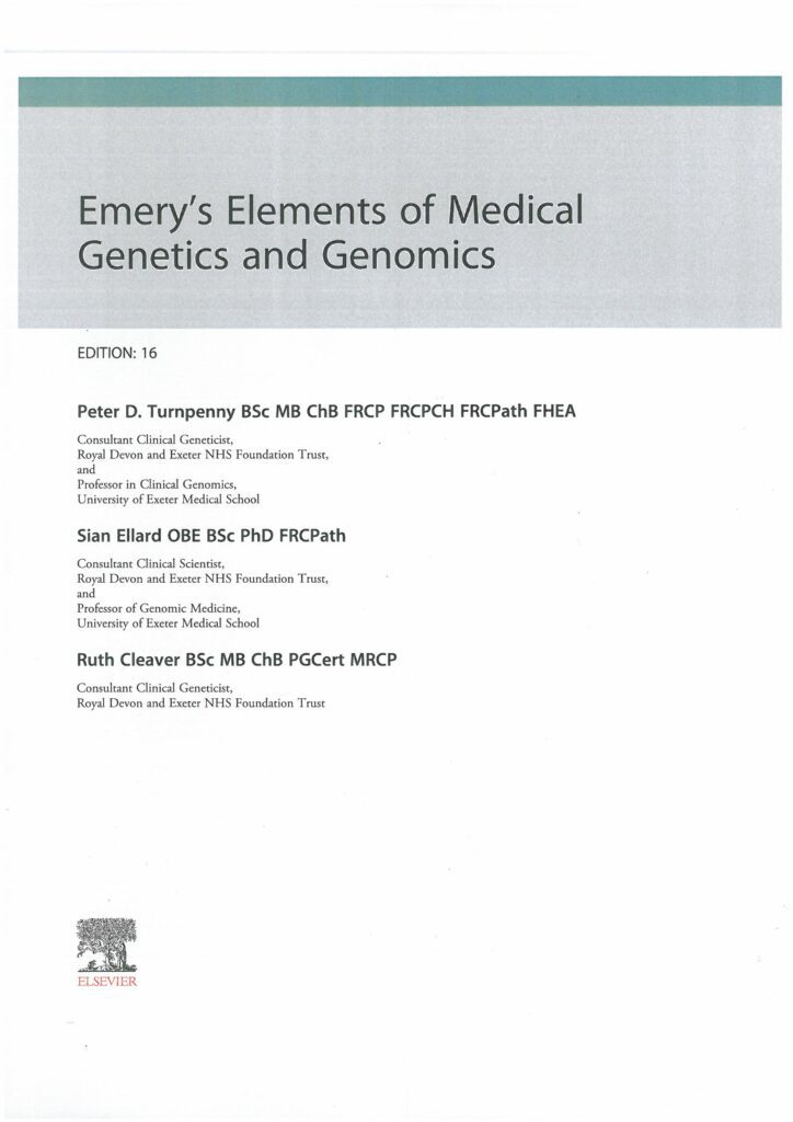 Emery's Elements of Medical Genetics and Genomics 16th edition | ژنتیک پزشکی امری 2022