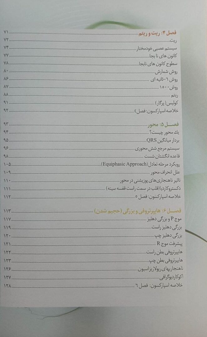 کتاب راهنمای تصویری اسپارکسون برای تفسیر ECG