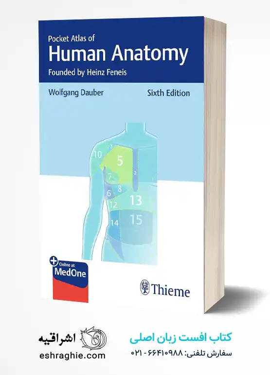 Pocket Atlas of Human Anatomy - Founded by Heinz Feneis کتاب افست زبان اصلی اطلس آناتومی انسان فنیس - ویرایش 2026 