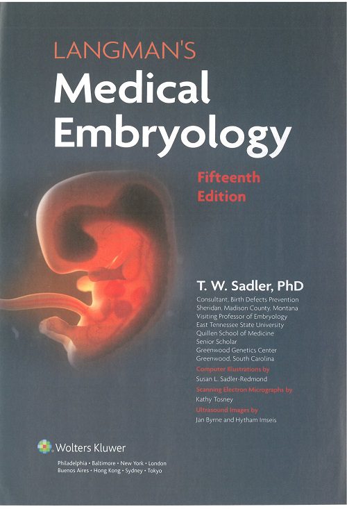 جلد چاپی جنین شناسی لانگمن 2023 | Langman's Medical Embryology