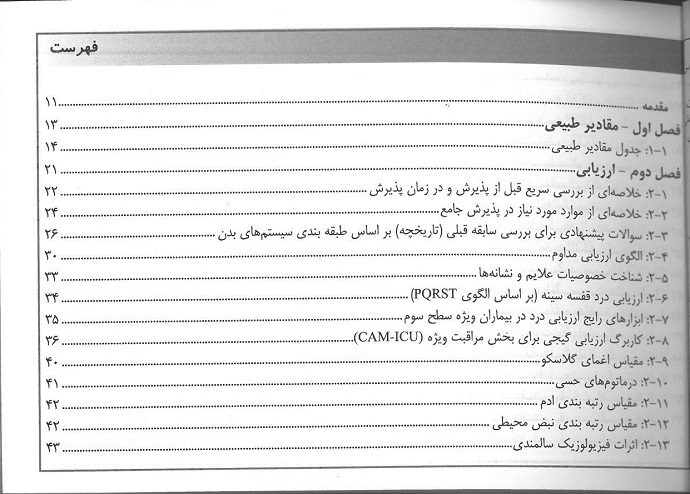 کتاب راهنمای جیبی مبانی پرستاری مراقبت ویژه
