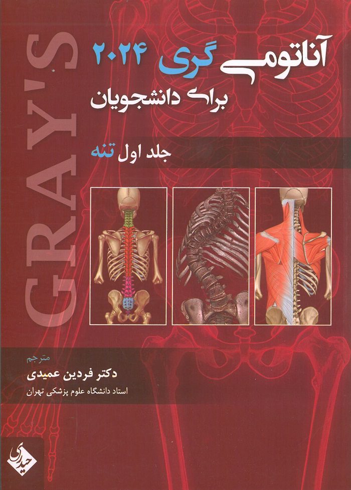 جلد کتاب آناتومی گری تنه 2024 نشر حیدری
