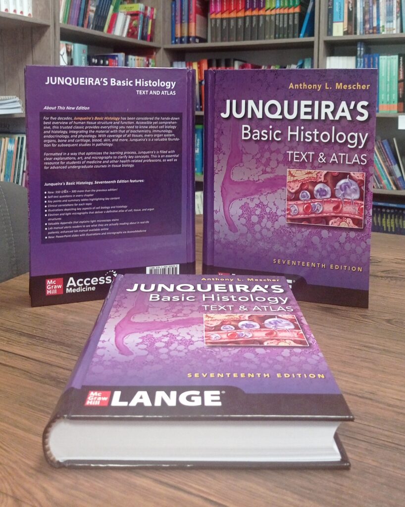 Junqueira’s Basic Histology 17th Edition | کتاب بافت شناسی جان کوئیرا ۲۰۲۴ ( چاپ رنگی – گلاسه )