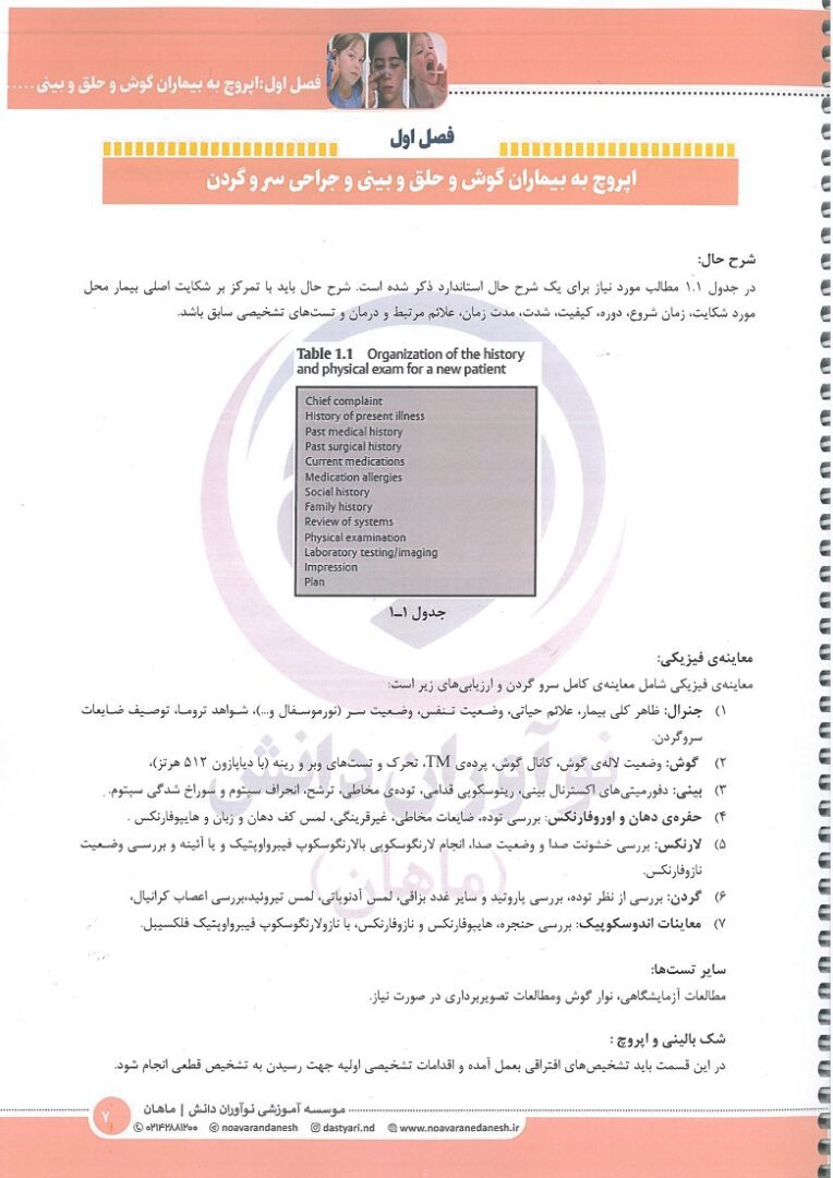 کتاب درسنامه طلایی بیماری های گوش حلق بینی ENT
