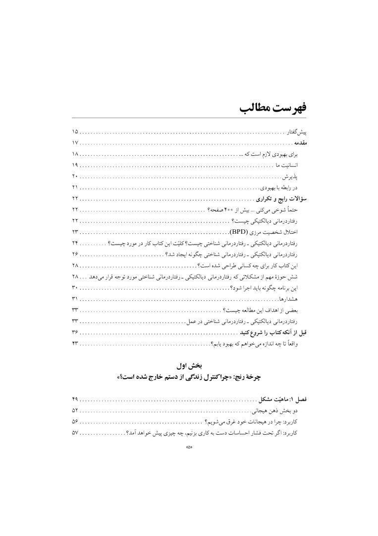 رفتار درمانی دیالکتیکی برای تنظیم هیجانها و رفتارهای ناشی از آن - صفحه 2