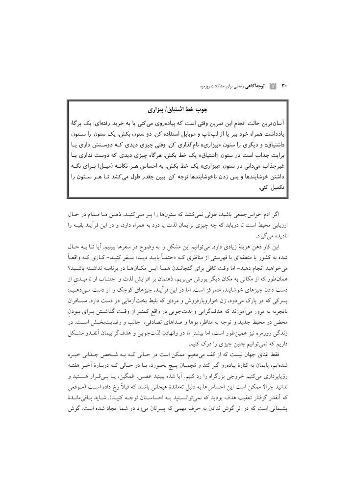 توجهآگاهی راه حلی برای مشکلات روزمره - صفحه 16