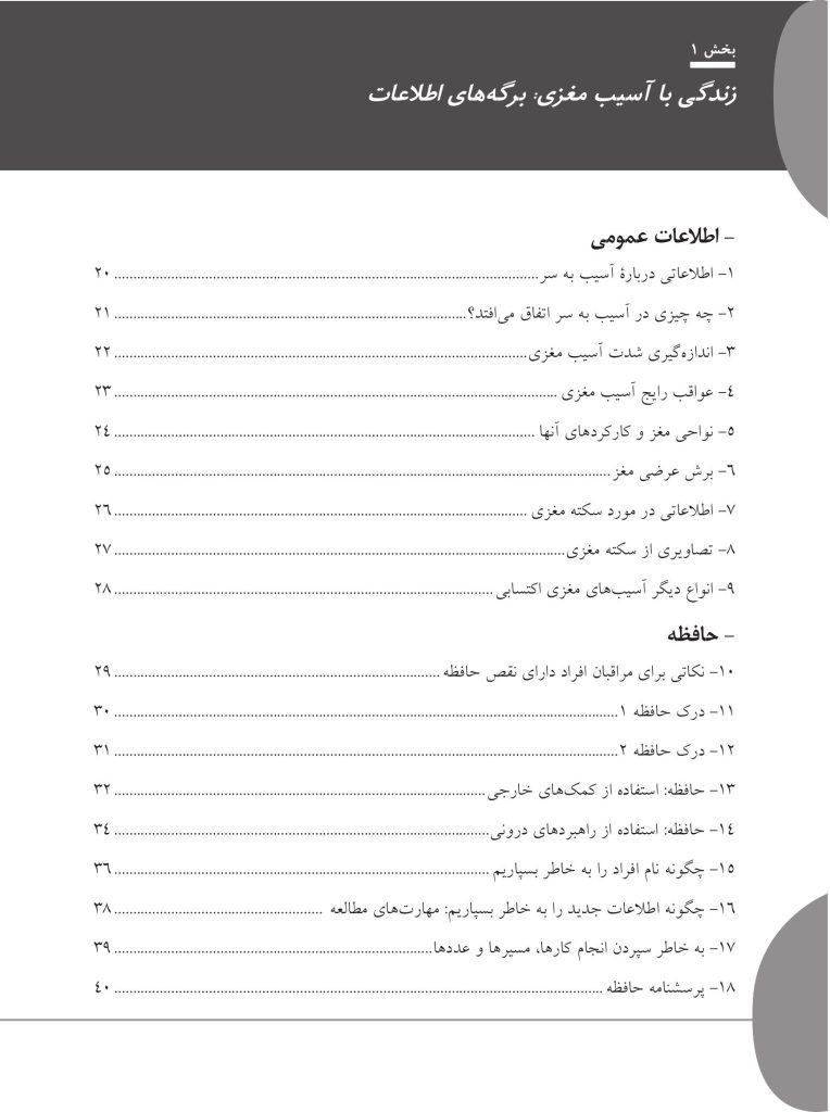 کتاب کار آسیب مغزی تمرین‌هایی برای توانبخشی شناختی - صفحه 15