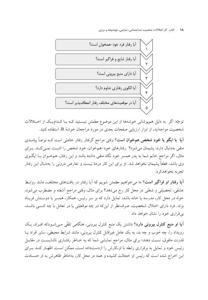 کتاب کار اختلالات شخصیت ضداجتماعی، نمایشی، خودشیفته و مرزی - صفحه 14
