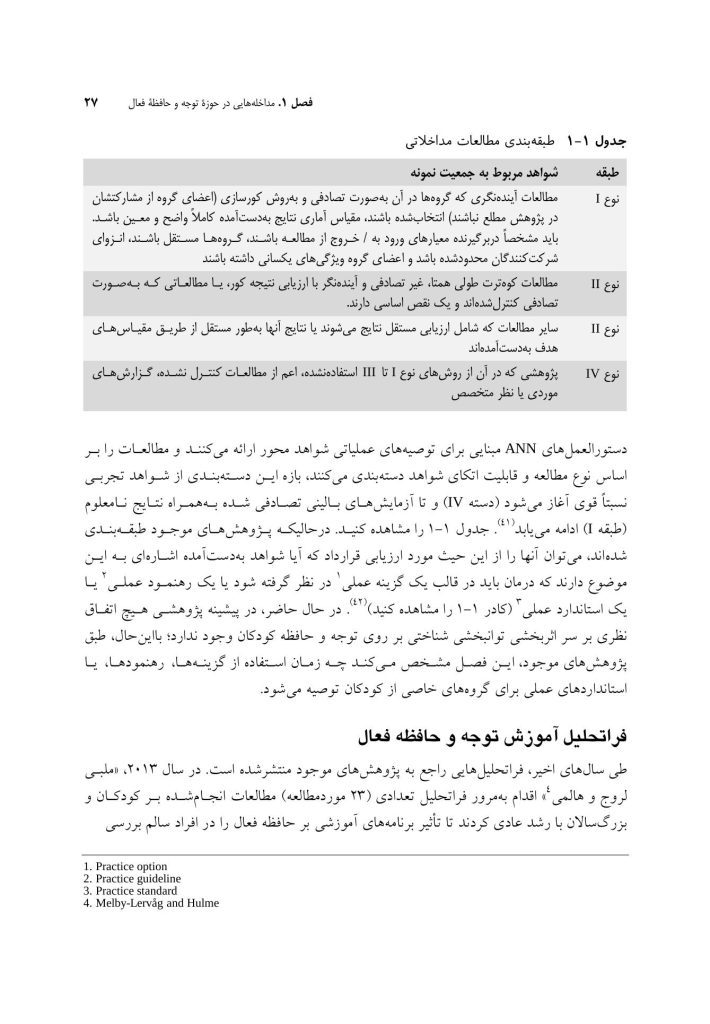 توان بخشی شناختی اختلال های عصب شناختی کودکان - صفحه 10
