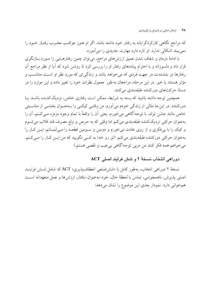 درمان مبتنی بر پذیرش و پایبندی(راس هریس) - صفحه 20