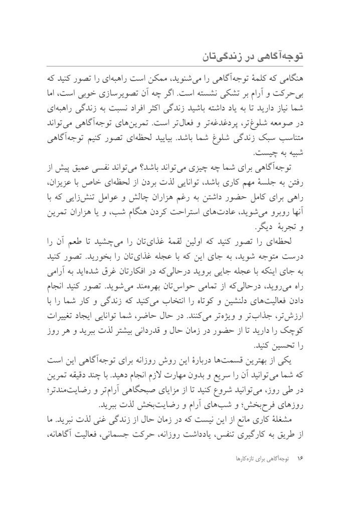 توجه آگاهی برای تازه کارها ده دقیقه در روز - صفحه 12