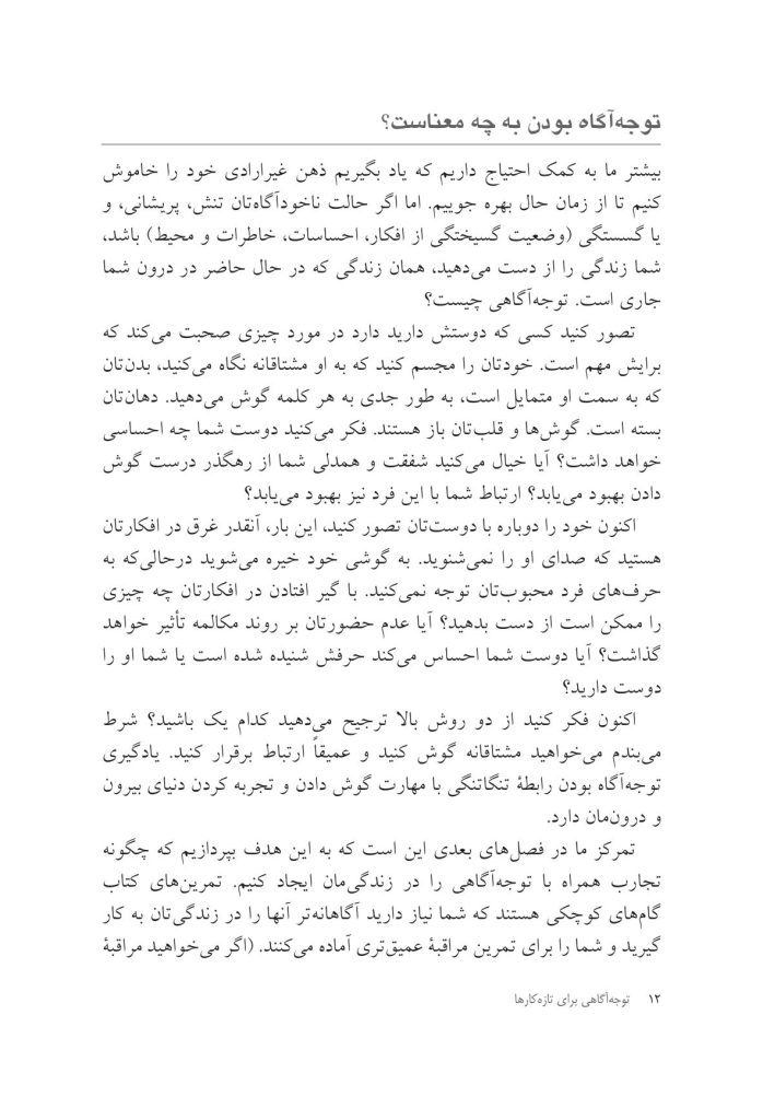 توجه آگاهی برای تازه کارها ده دقیقه در روز - صفحه 8