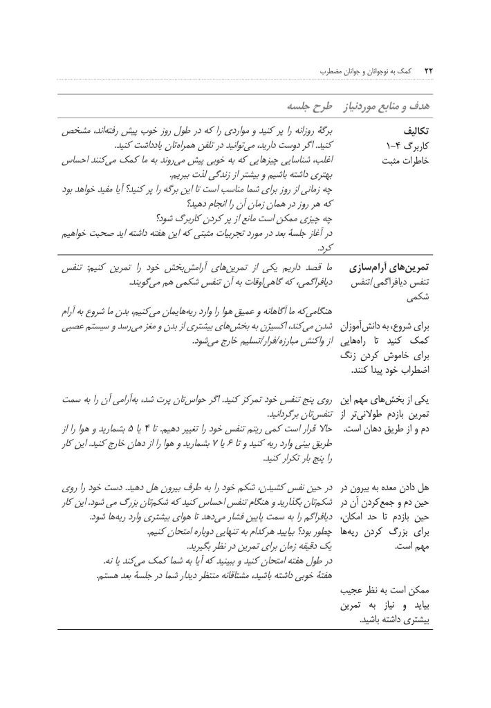 کمک به نوجوانان و جوانان مضطرب - صفحه 17