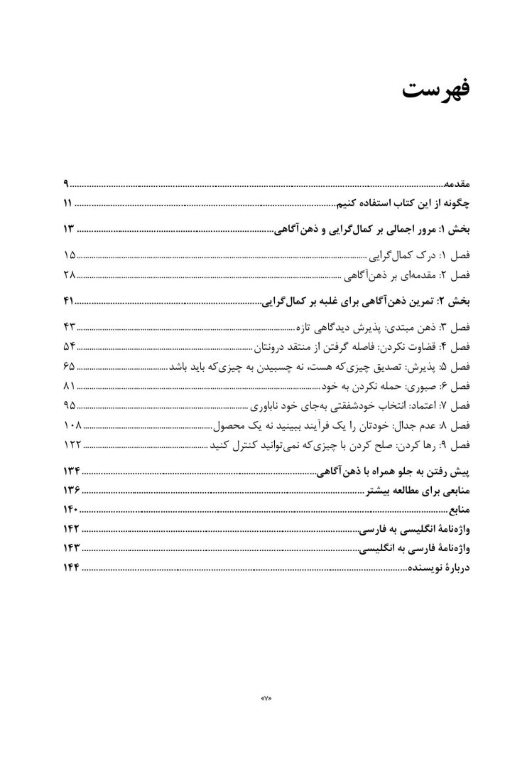 کتاب کار ذهن آگاهی برای کمالگرایی - صفحه 3