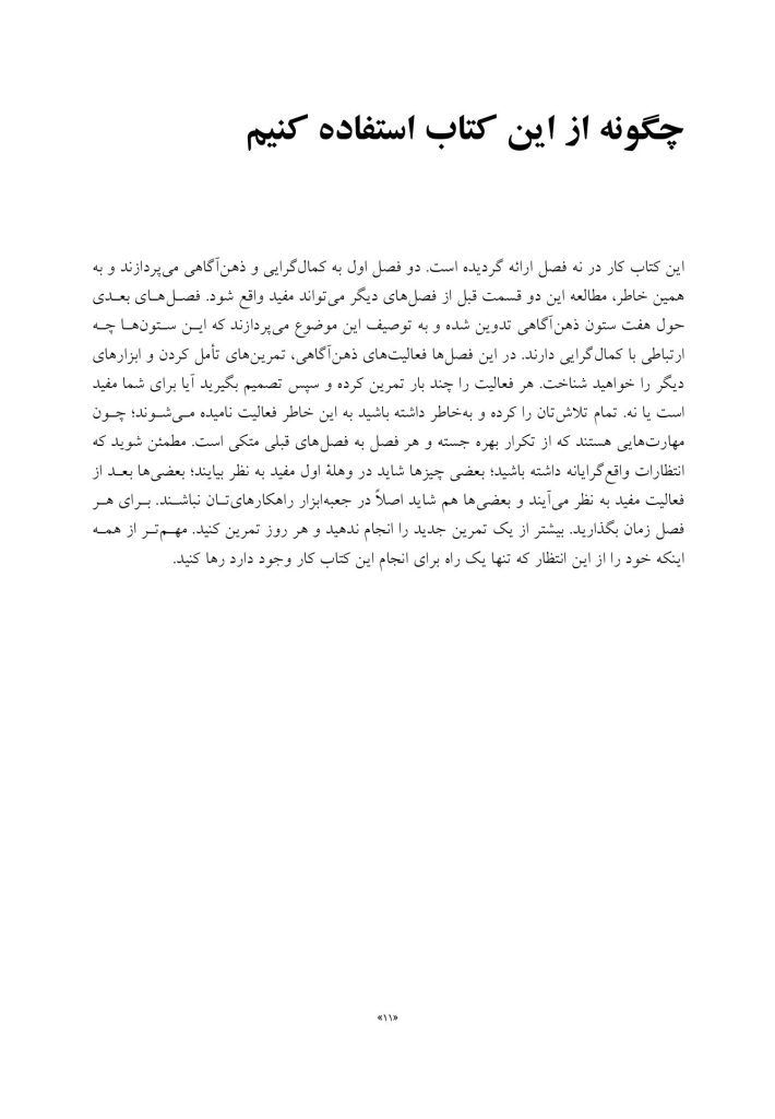 کتاب کار ذهن آگاهی برای کمالگرایی - صفحه 6