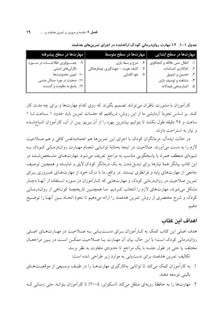 تمرین های هدفمند در روان درمانی کودک و نوجوان - صفحه 8
