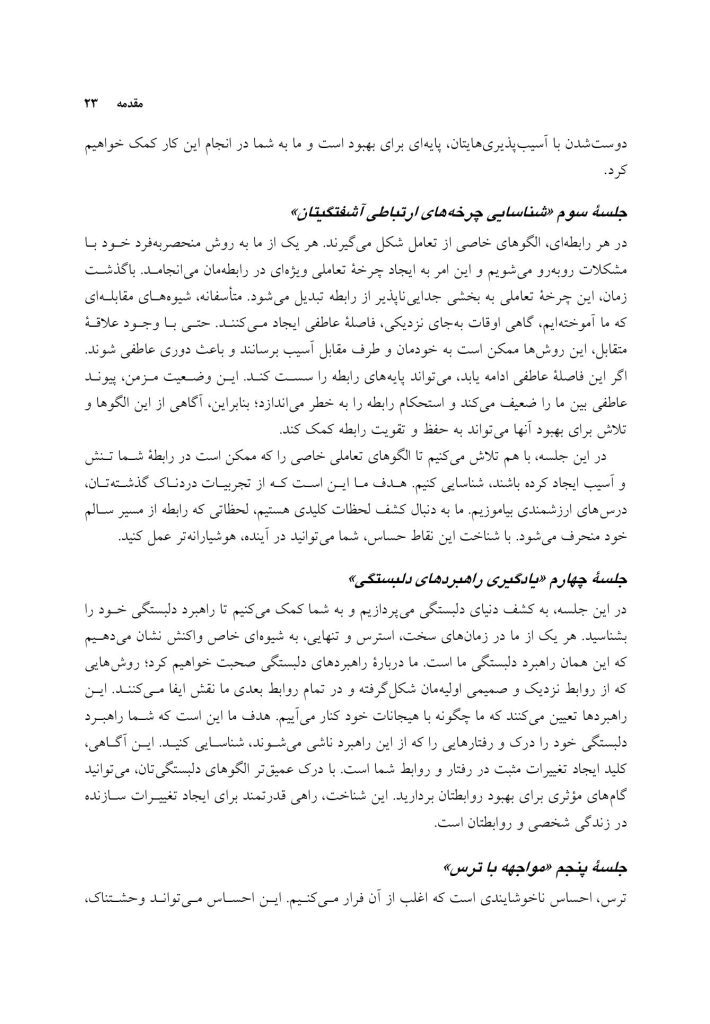 کتاب کار هیجان مدار برای شکست ارتباط - صفحه 13