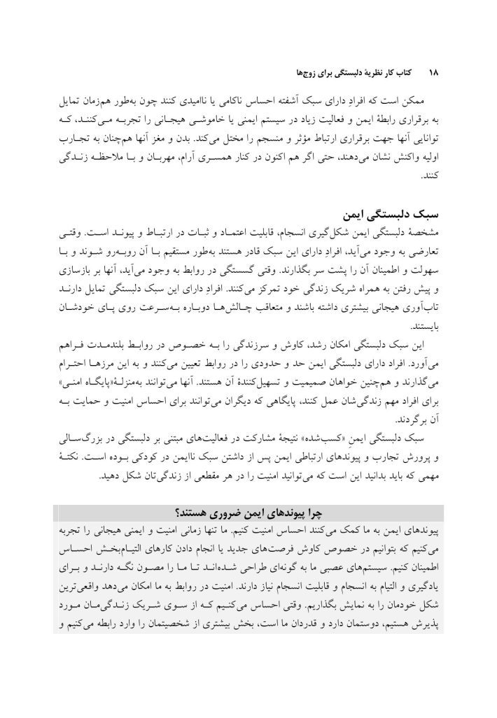 کتاب کار نظریه دلبستگی برای زوجها - صفحه 13