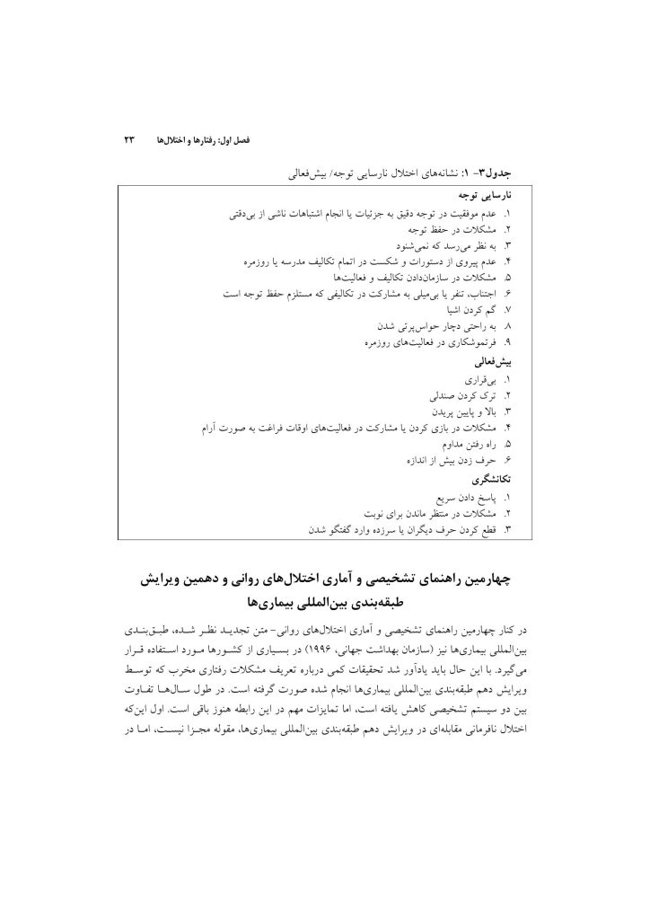 اختلال نافرمانی مقابله ای و اختلال سلوک در کودکان - صفحه 20