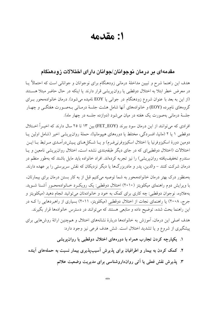 پروتکل مداخلات مبتنی بر خانواده - صفحه 3