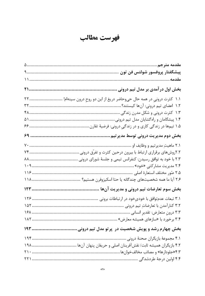 تیم درونی و مفاهمه متناسب با موقعیت - صفحه 2