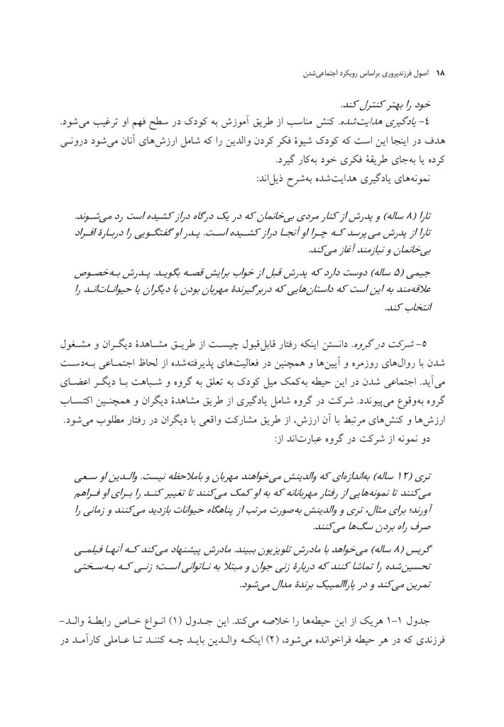 اصول فرزندپروری بر اساس رویکرد اجتماعی شدن - صفحه 14