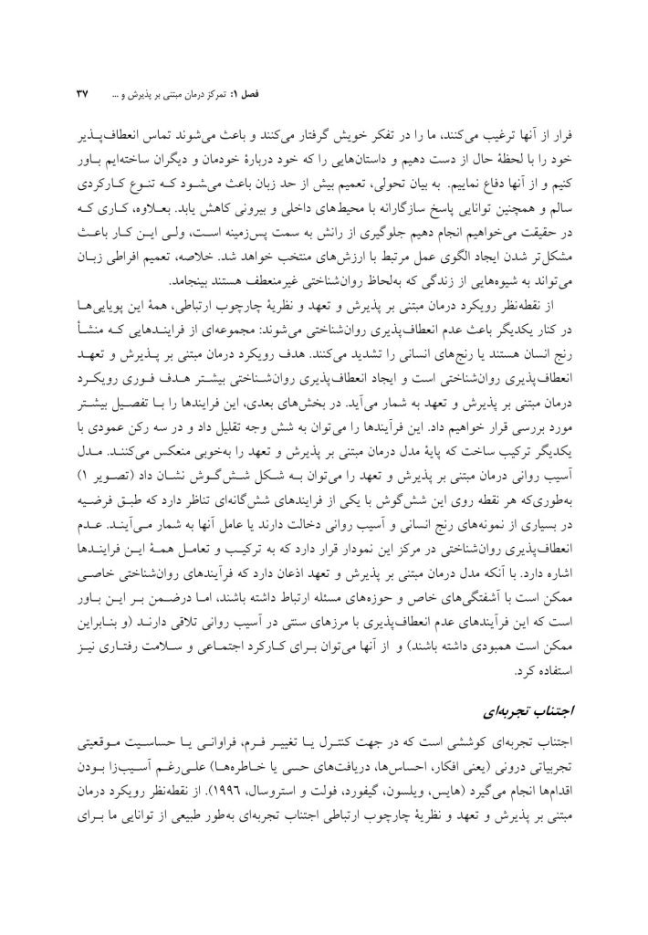یادگیری درمان مبتنی بر پذیرش و تعهد ACT - صفحه 9
