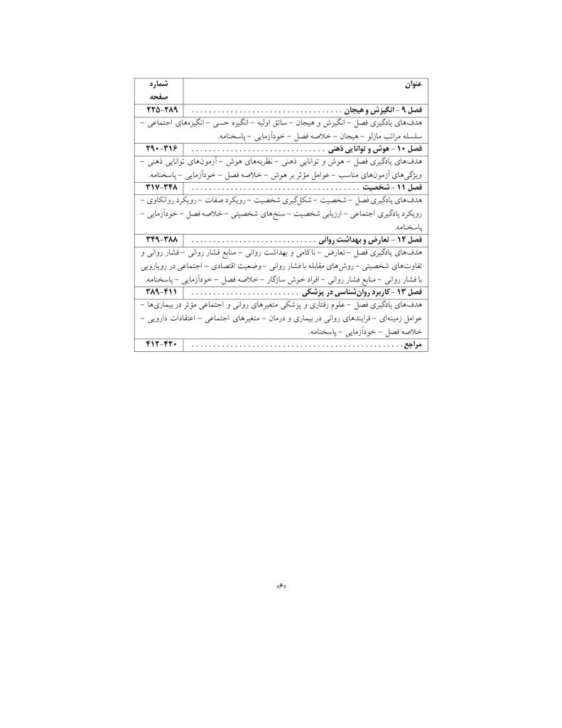 روانشناسی عمومی برای دانشجویان پزشکی - صفحه 5