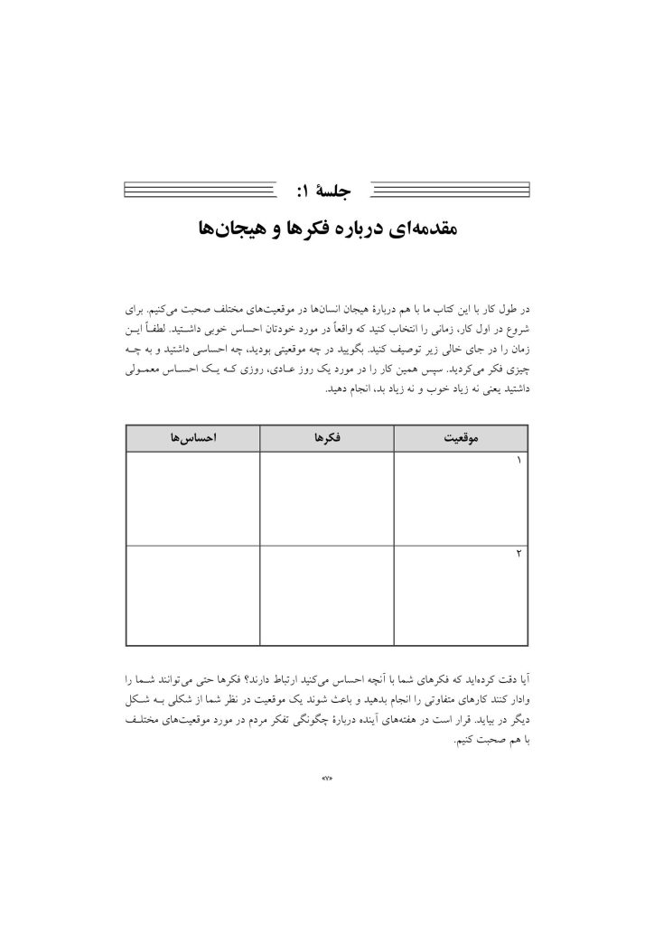 درمان شناختی رفتاری اضطراب نوجوانان: برنامه مدیریت ترس - صفحه 3